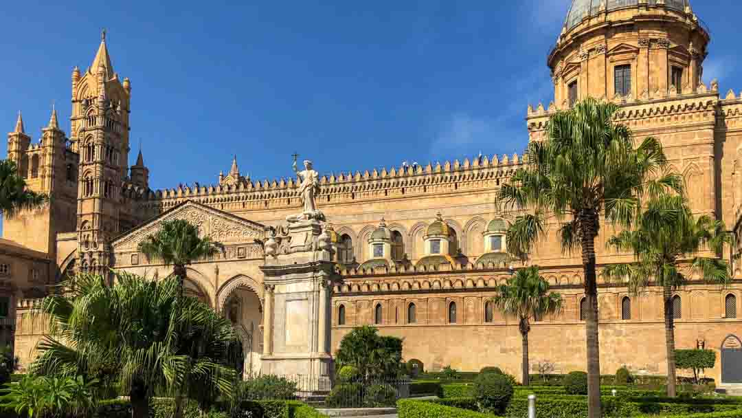 Palermo Cathedral,built in 1184, on top of a Muslim mosque.