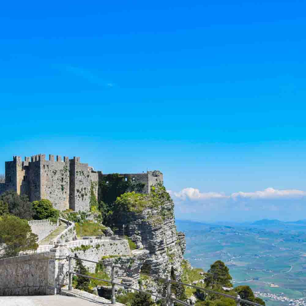 Greek/Norman Temple of Venus overlooking Trapani,Sicily.